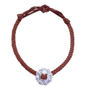 Turquoise and tobacco Everly choker